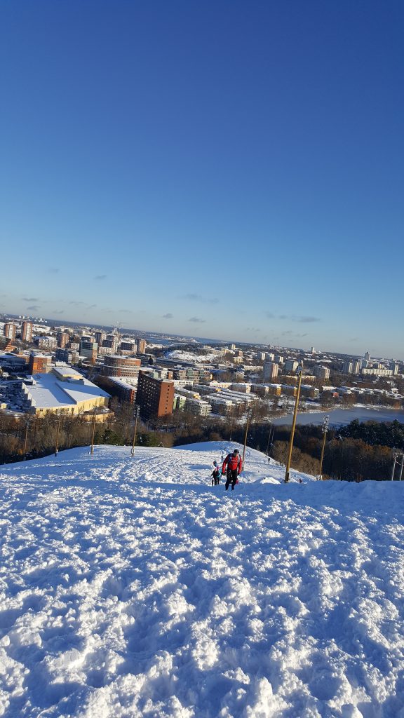 Halvmara i Hammarbybacken och simeufori!